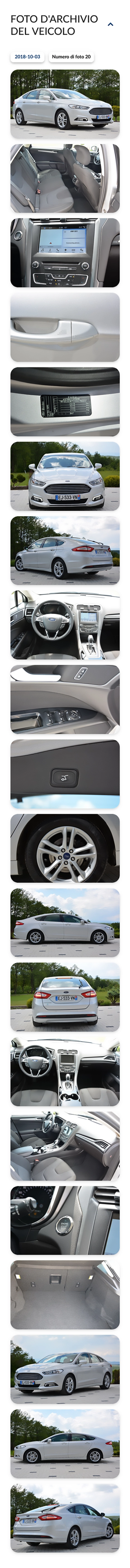 Report autoDNA sulla Storia del Veicolo - foto d'archivio