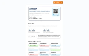 Esempio di Report autoDNA sulla Storia del Veicolo - miniatura