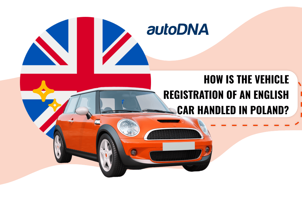 What does the registration of a English car look like in Poland? English car