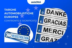 Targhe automobilistiche europeeconfronto e significato